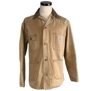 Carhartt Mens Blanket-Lined Distressed Work Jacket Size XL 42T 80's